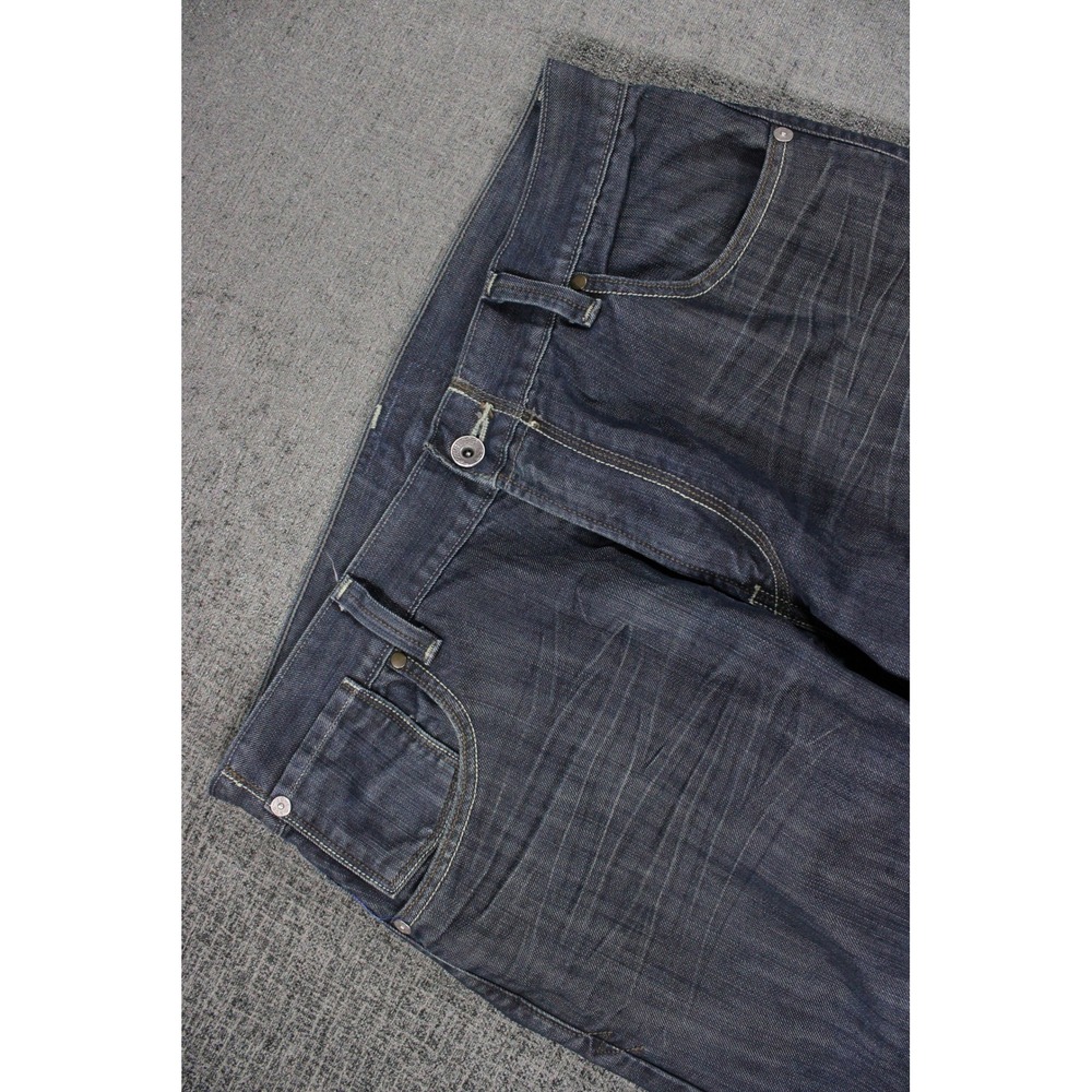 Levis 514 Slim Straight Jeans Mens 36x34 Dark Wash Indigo Denim Pants 0836